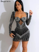 Beyprern lindo mini vestido