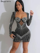 Beyprern lindo mini vestido